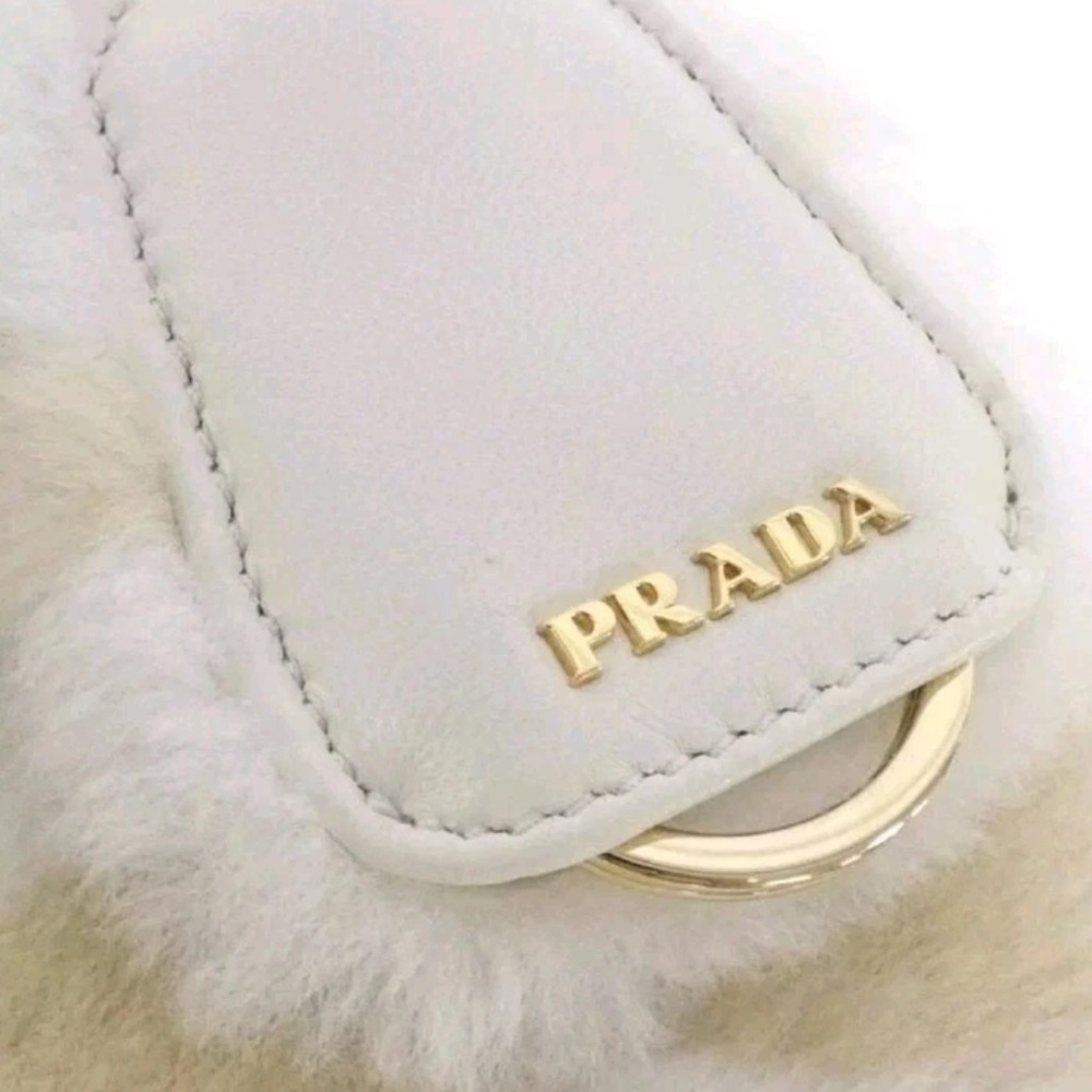 🔥PRADA🔥100%Authentic Prada Re-Edition Shoulder  Shearling Crossbody Bag Rare🔥 - Picture 10 of 15